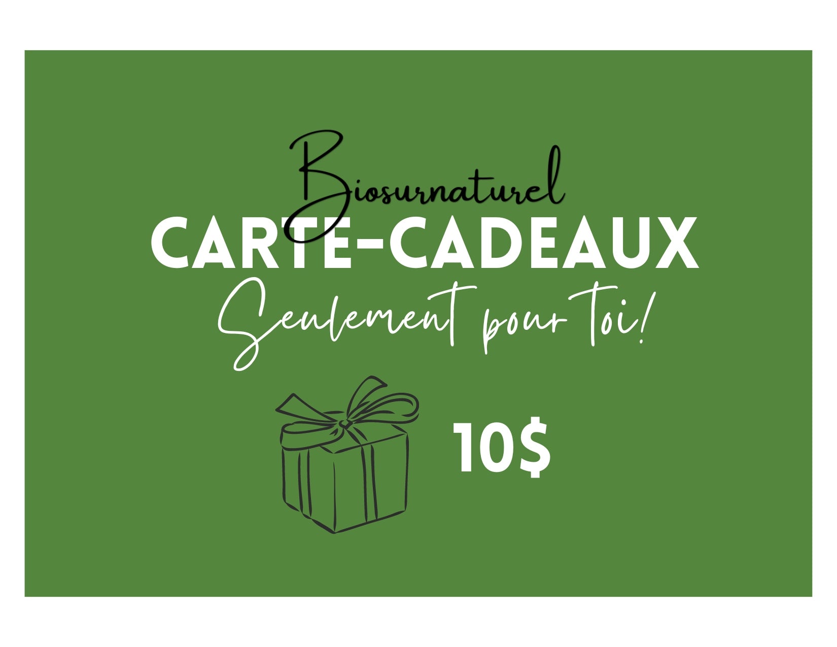 Carte-Cadeau Biosurnaturel