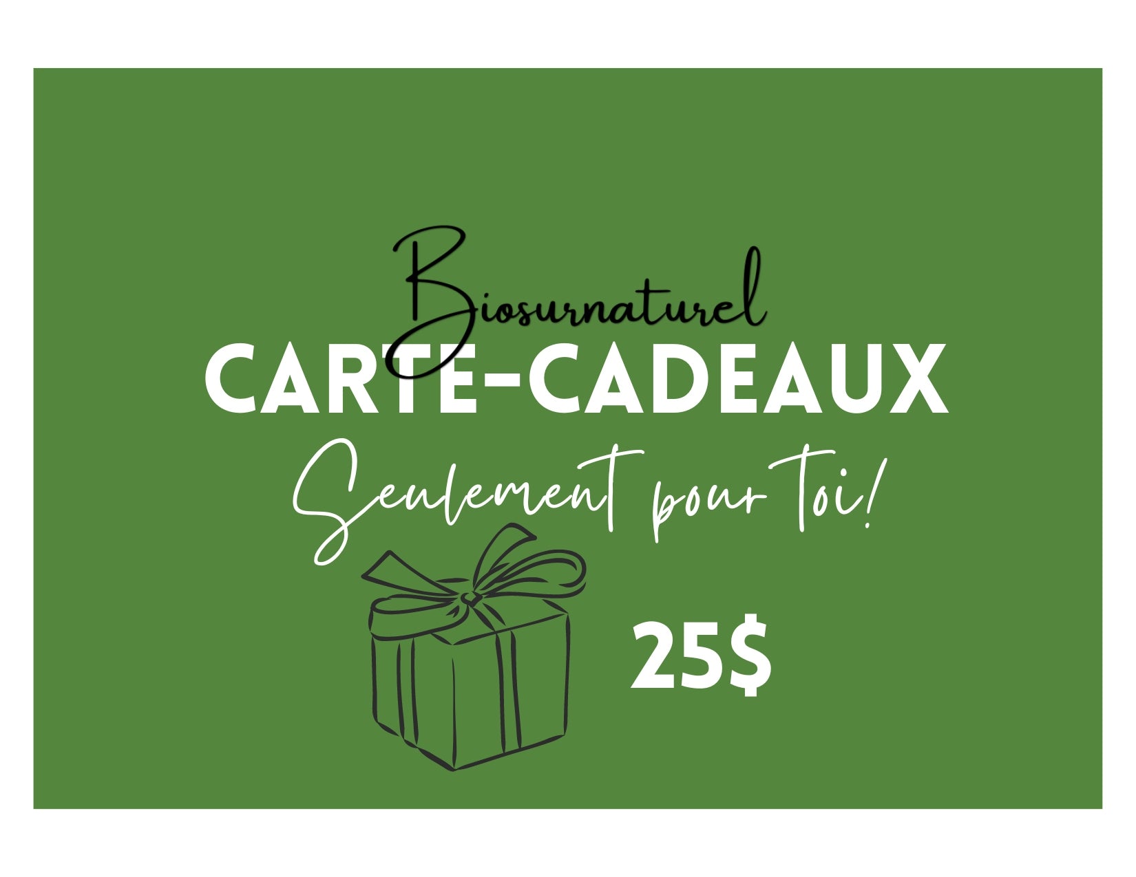 Carte-Cadeau Biosurnaturel