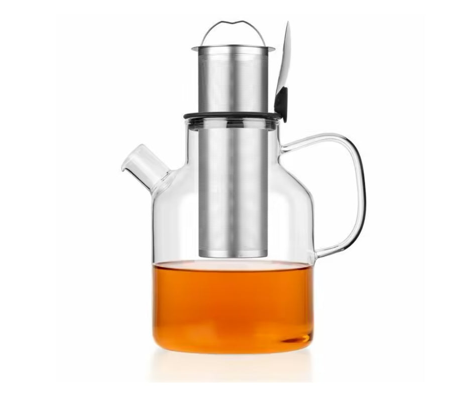 Théière et bouilloire en verre 74 oz