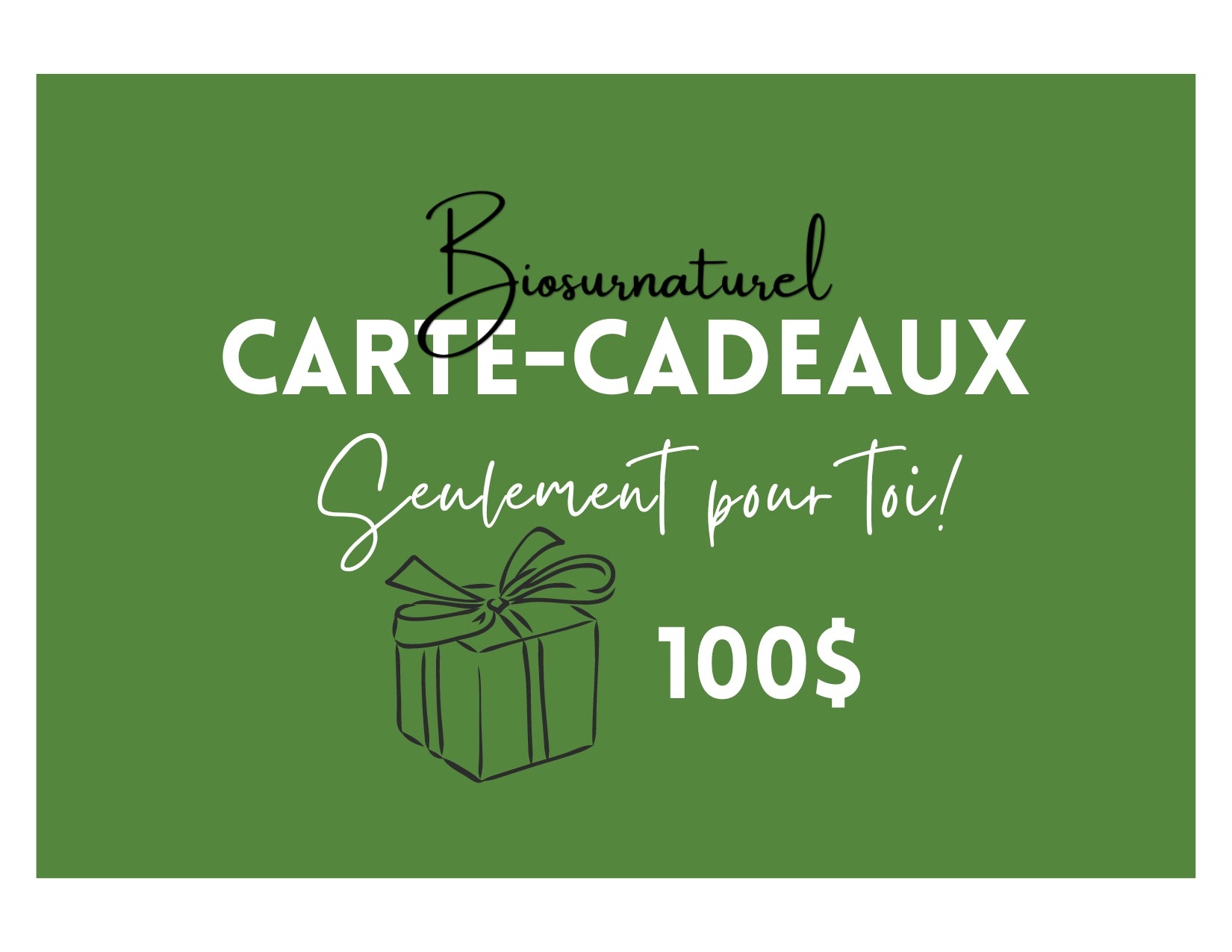 Carte-Cadeau Biosurnaturel