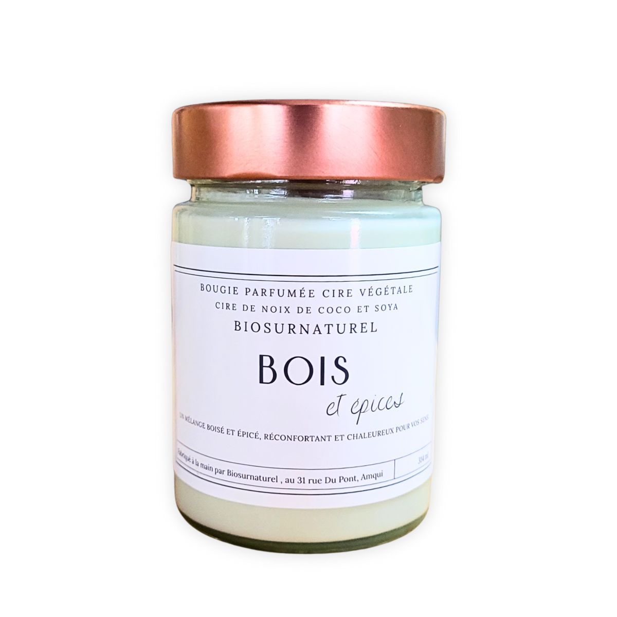 Bougie Parfumée - Bois et Épices - 314 ml