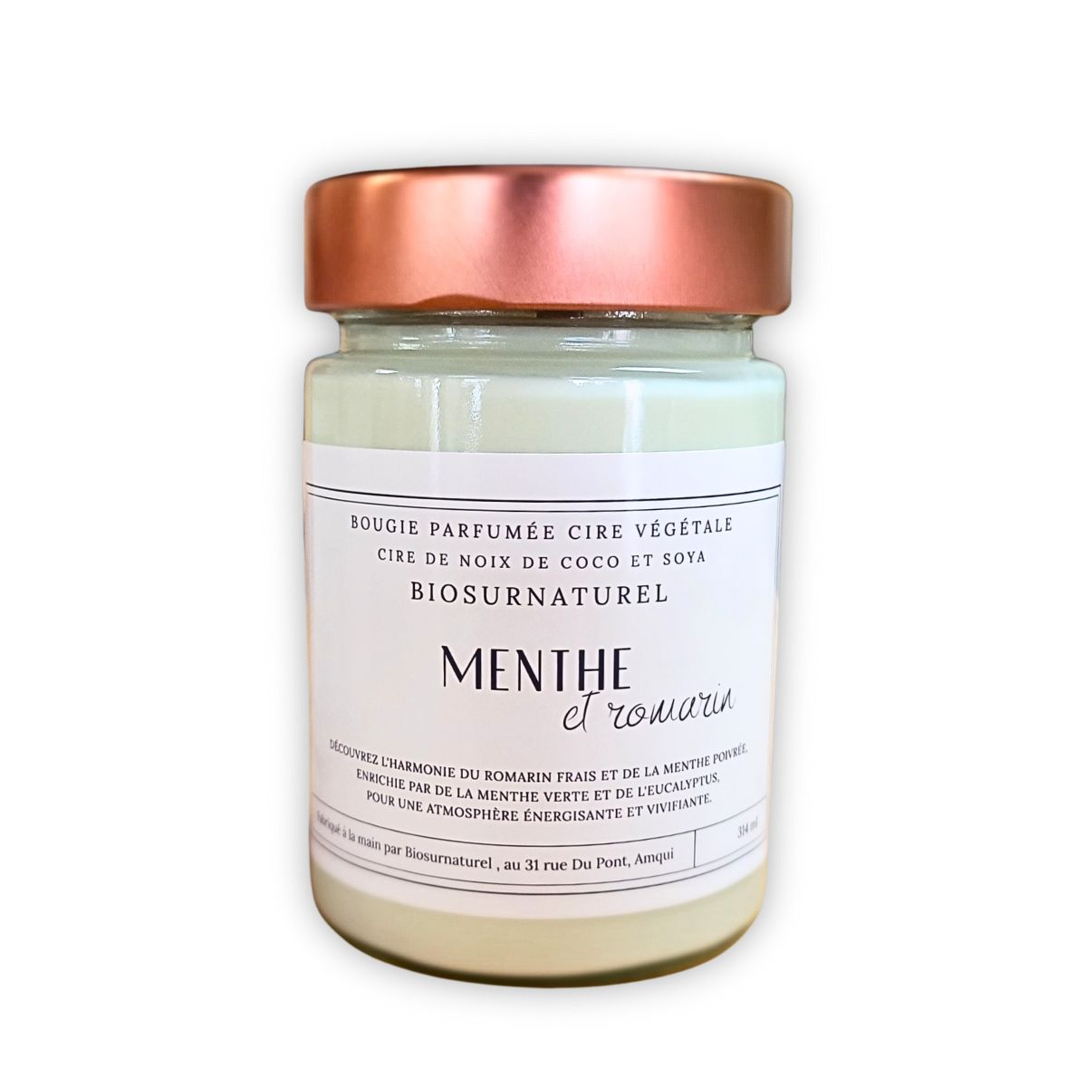 Bougie Parfumée - Menthe & Romarin - 314 ml