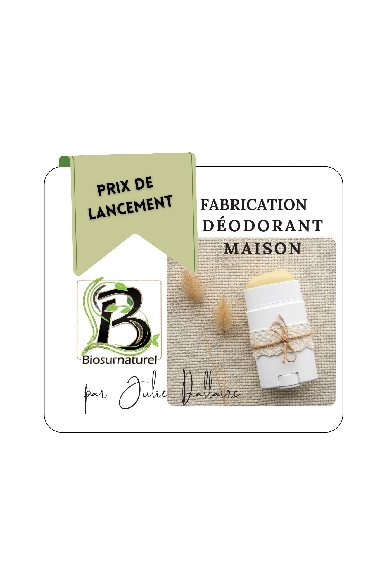 Recette - Déodorant naturel à la noix de coco