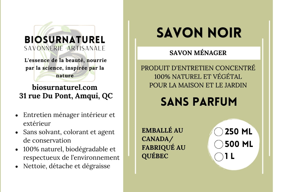 Idées d'utilisation - Savon noir - GRATUIT