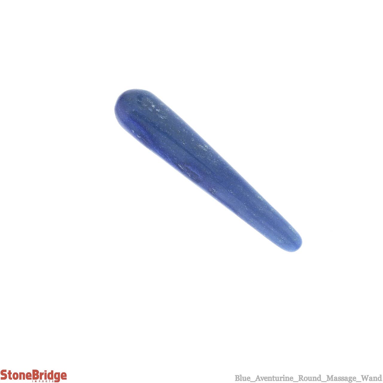 Baguette de massage arrondie en aventurine bleue