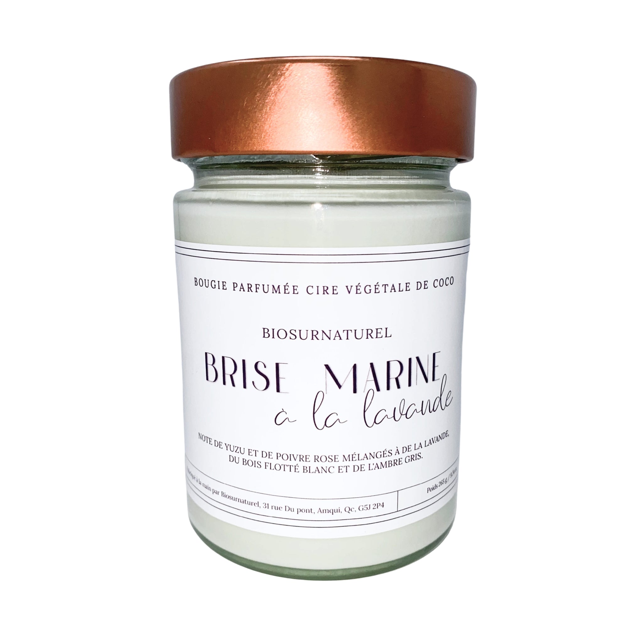Bougie parfumée - Brise Marine à la Lavande - 314 ml