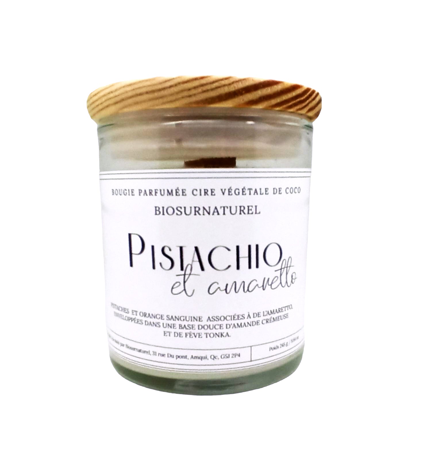 Chandelle parfumée - Pistachio et amaretto