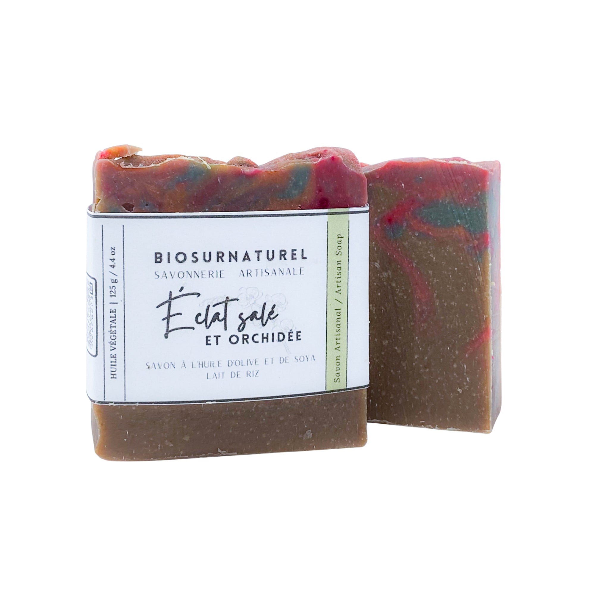Savon Artisanal - Éclat Salé et Orchidée