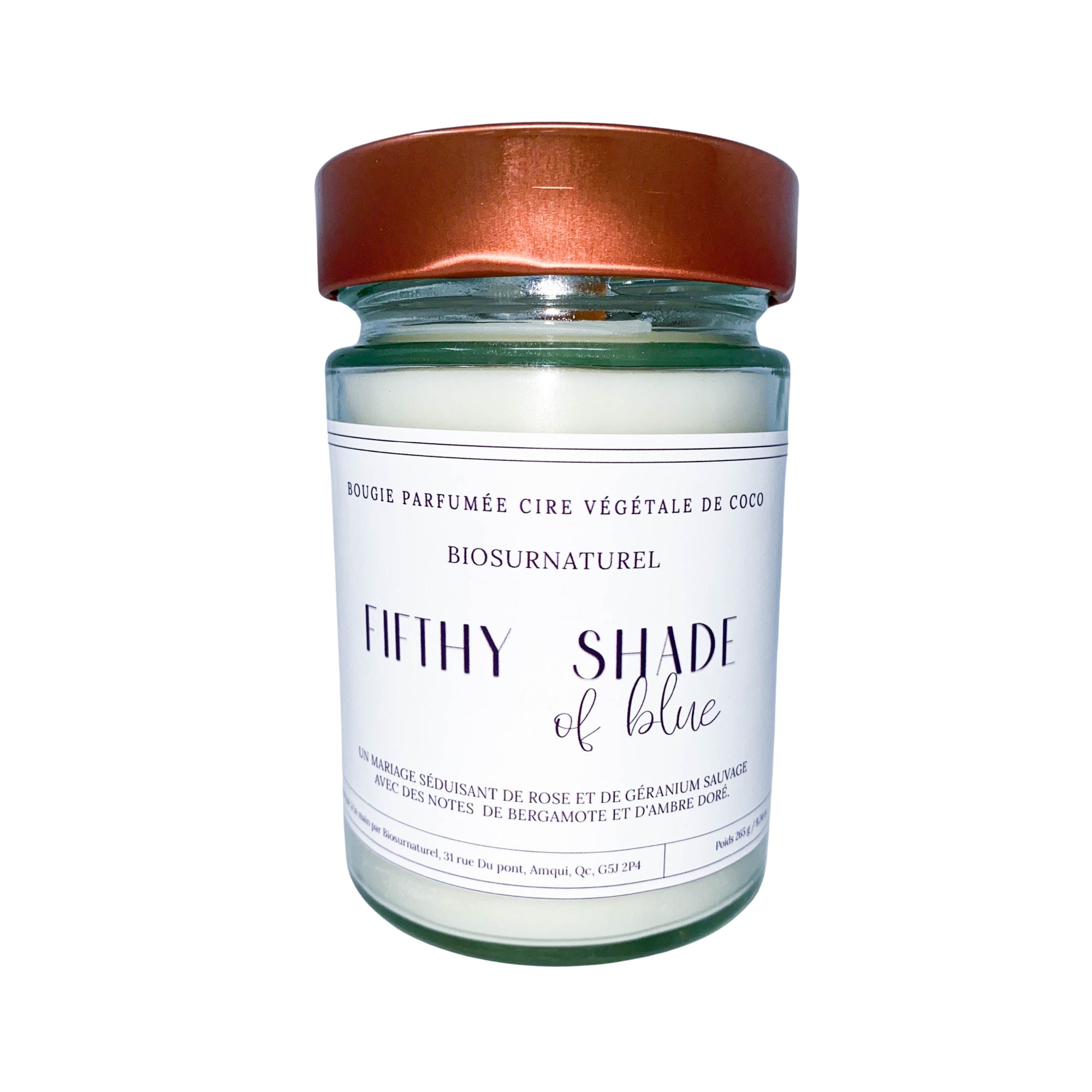 Bougie parfumée - Fifthy Shade of Blue - 314 ml