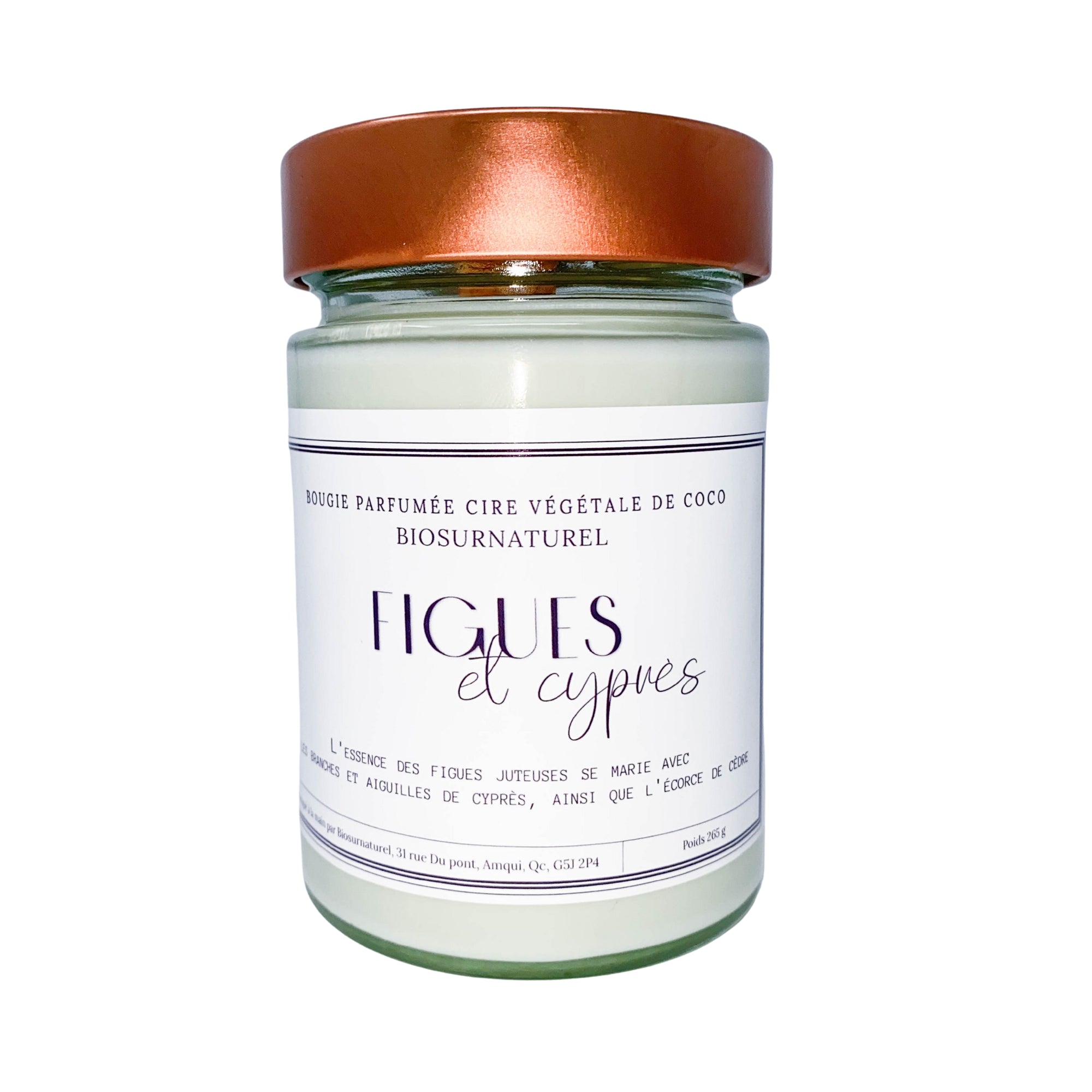 Bougie Parfumée - Figues et Cyprès - 314 ml