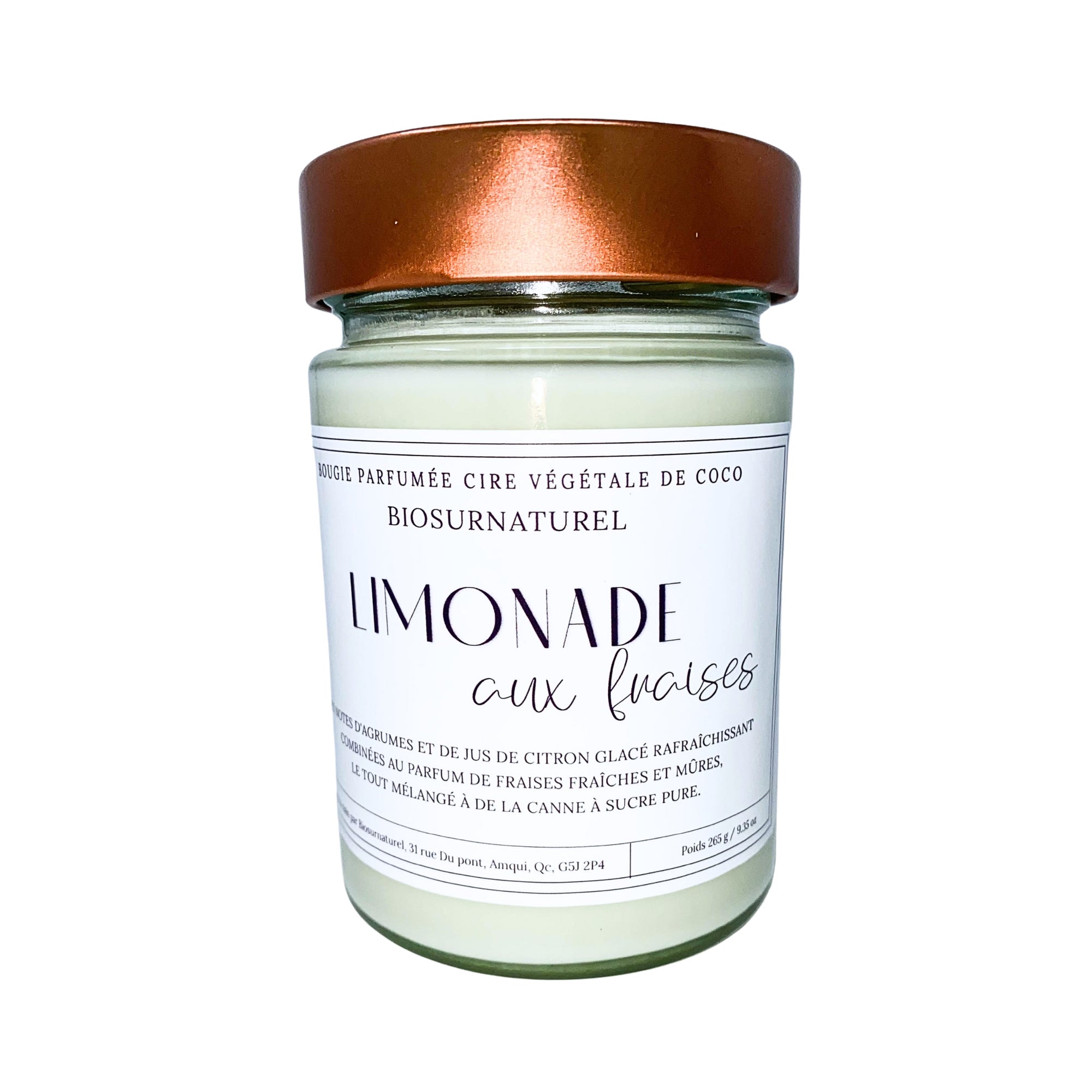 Bougie parfumée - Limonade aux fraises - 314 ml