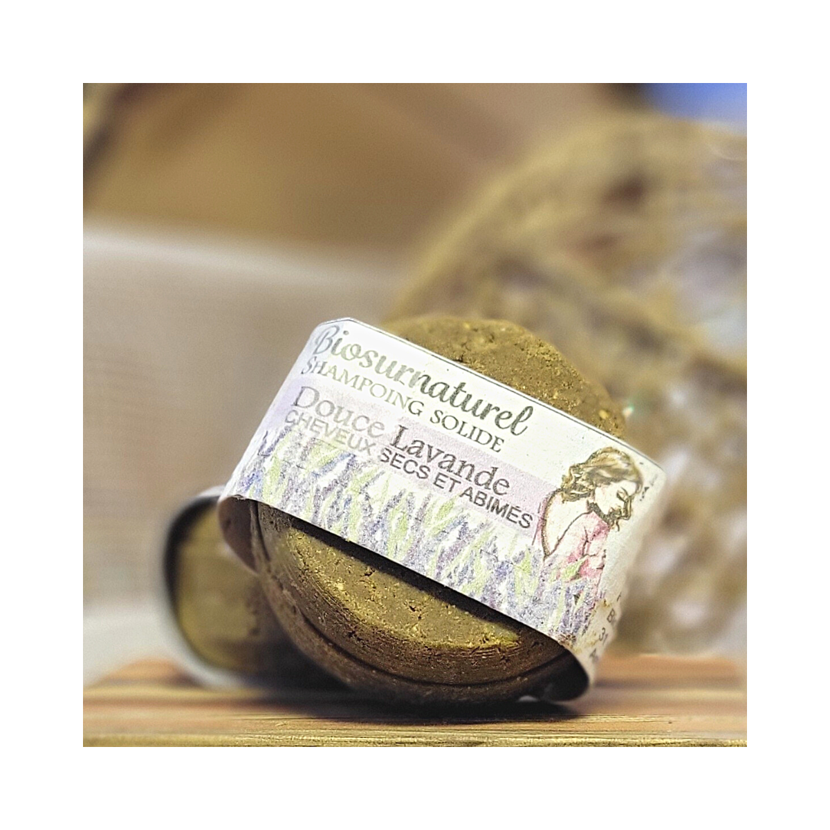 Shampoing Solide - Douce Lavande - Cheveux secs et fins