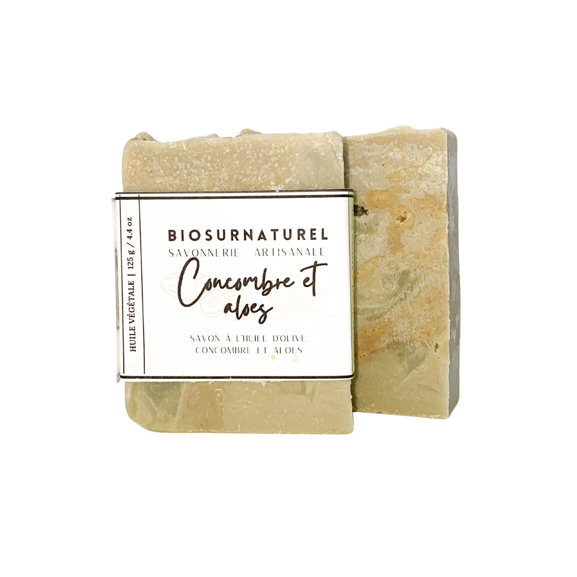 Savon artisanal - Concombre et Aloès