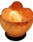 Lampe à sel de l'Himalaya avec boules de massage